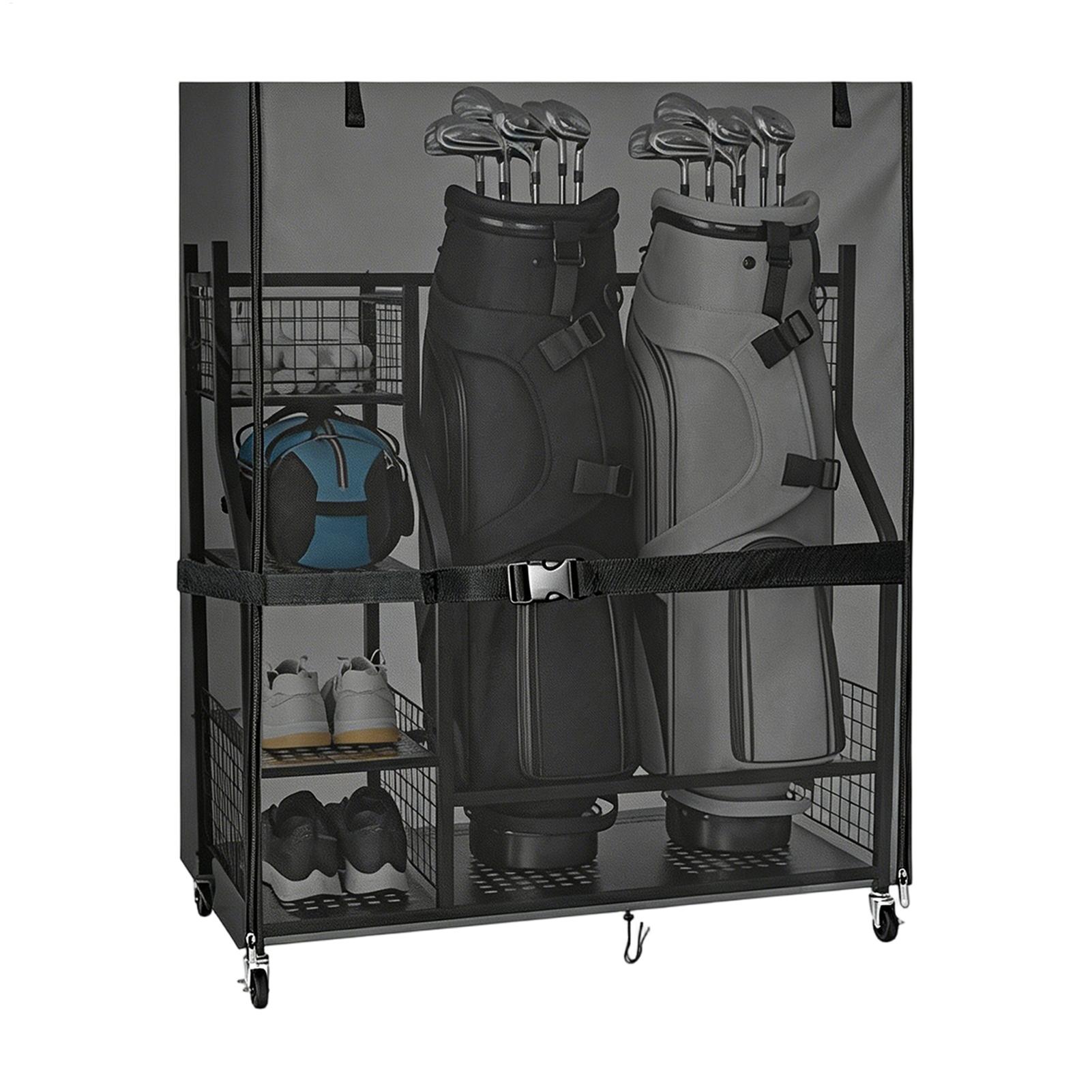 Golf Equipment Garage Organizer - Pokrowiec na stojak na sprzęt golfowy,