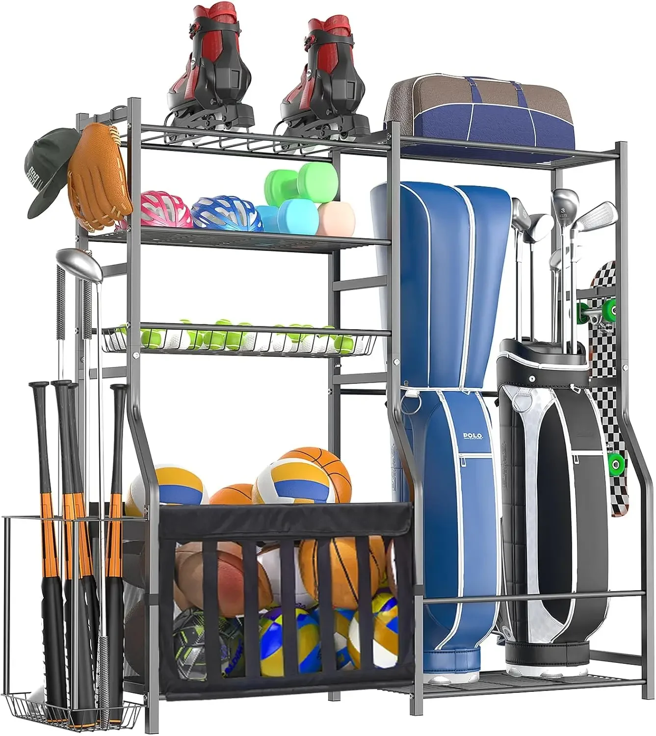 Golf Equipment Garage Organizer - Wytrzymały organizer do garażu na sprzęt