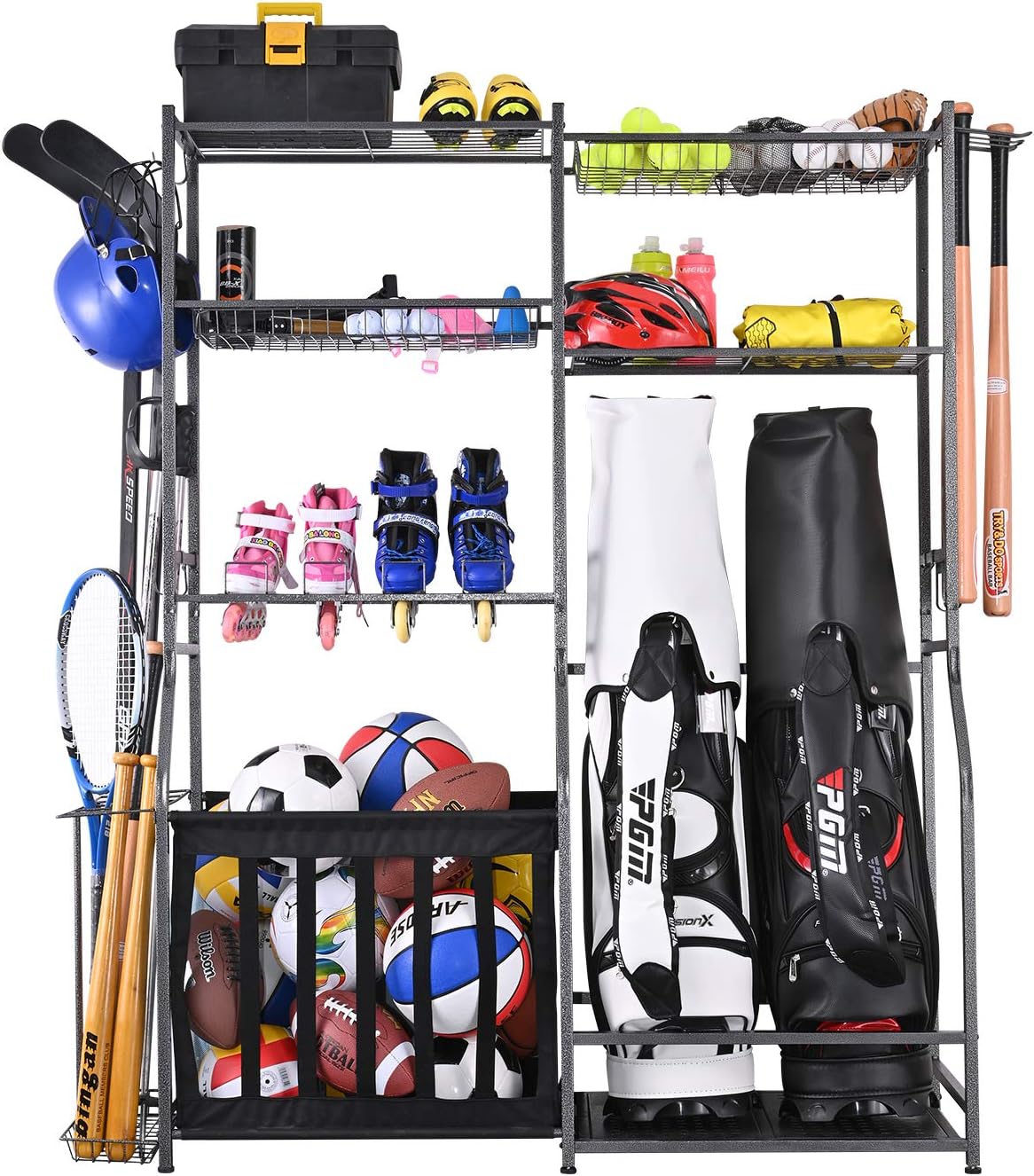 Stojak do przechowywania sprzę – Golf Equipment Garage Organizer recenzja i cena