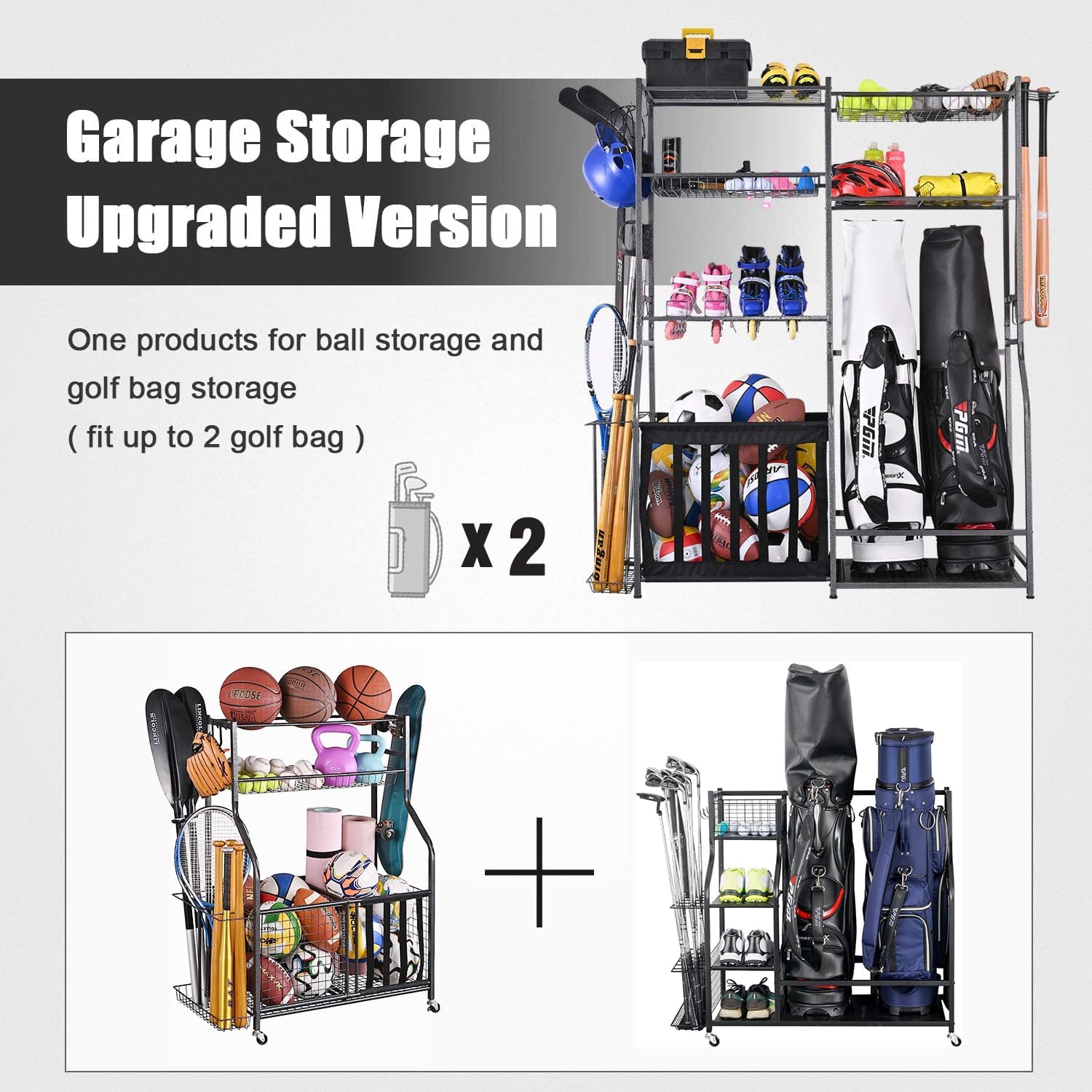 Stojak do przechowywania sprzę – Golf Equipment Garage Organizer recenzja i cena