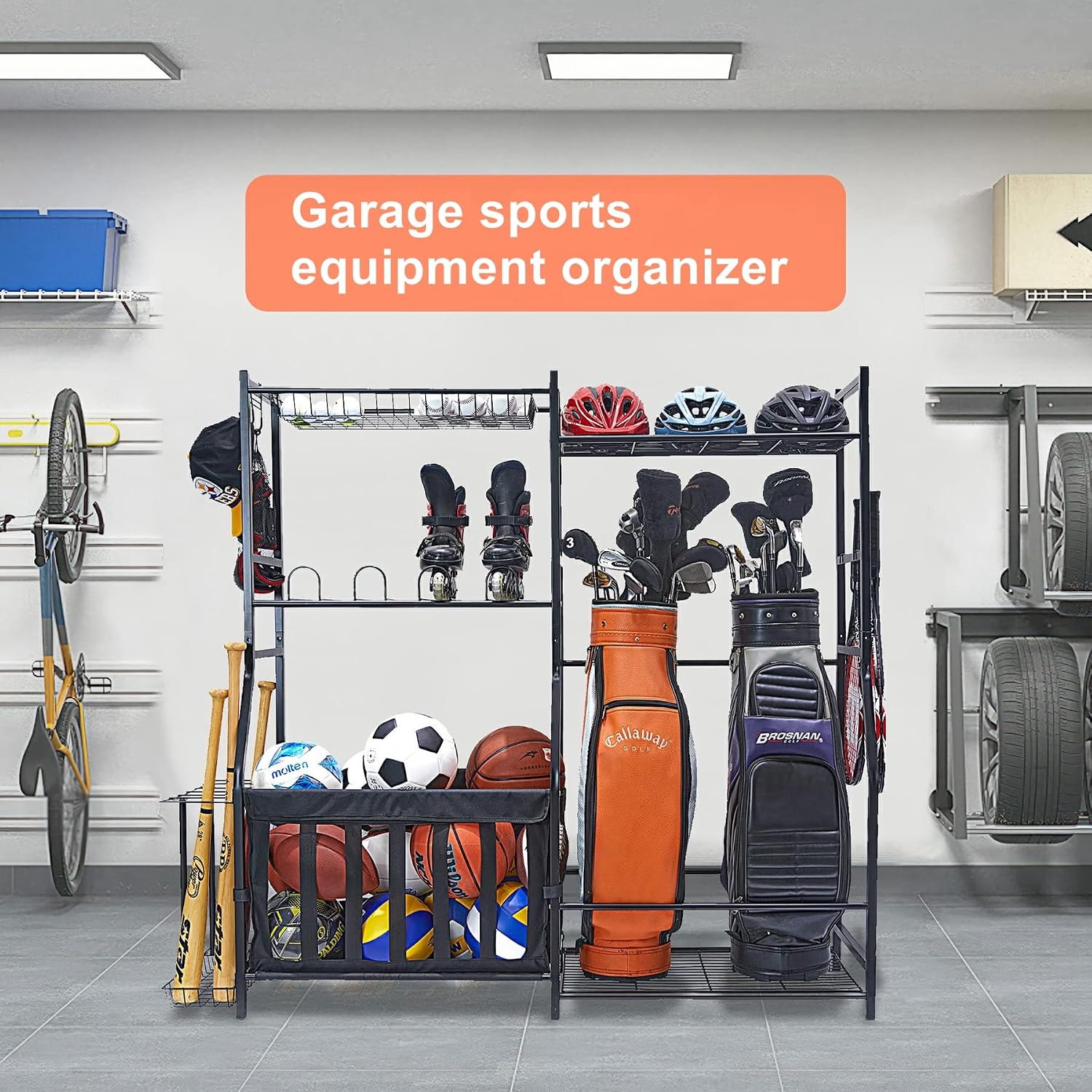 Stojak do przechowywania sprzę – Golf Equipment Garage Organizer recenzja i cena