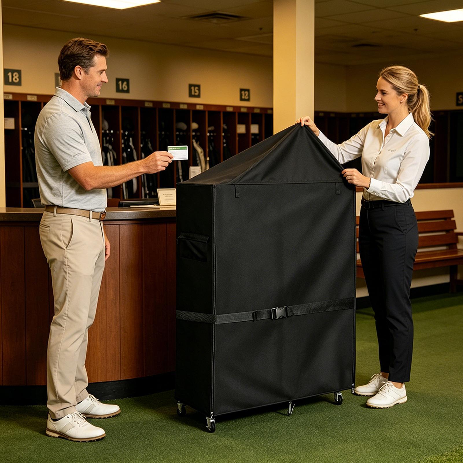 Pokrowce na stojaki do toreb g – Golf Equipment Garage Organizer recenzja i cena