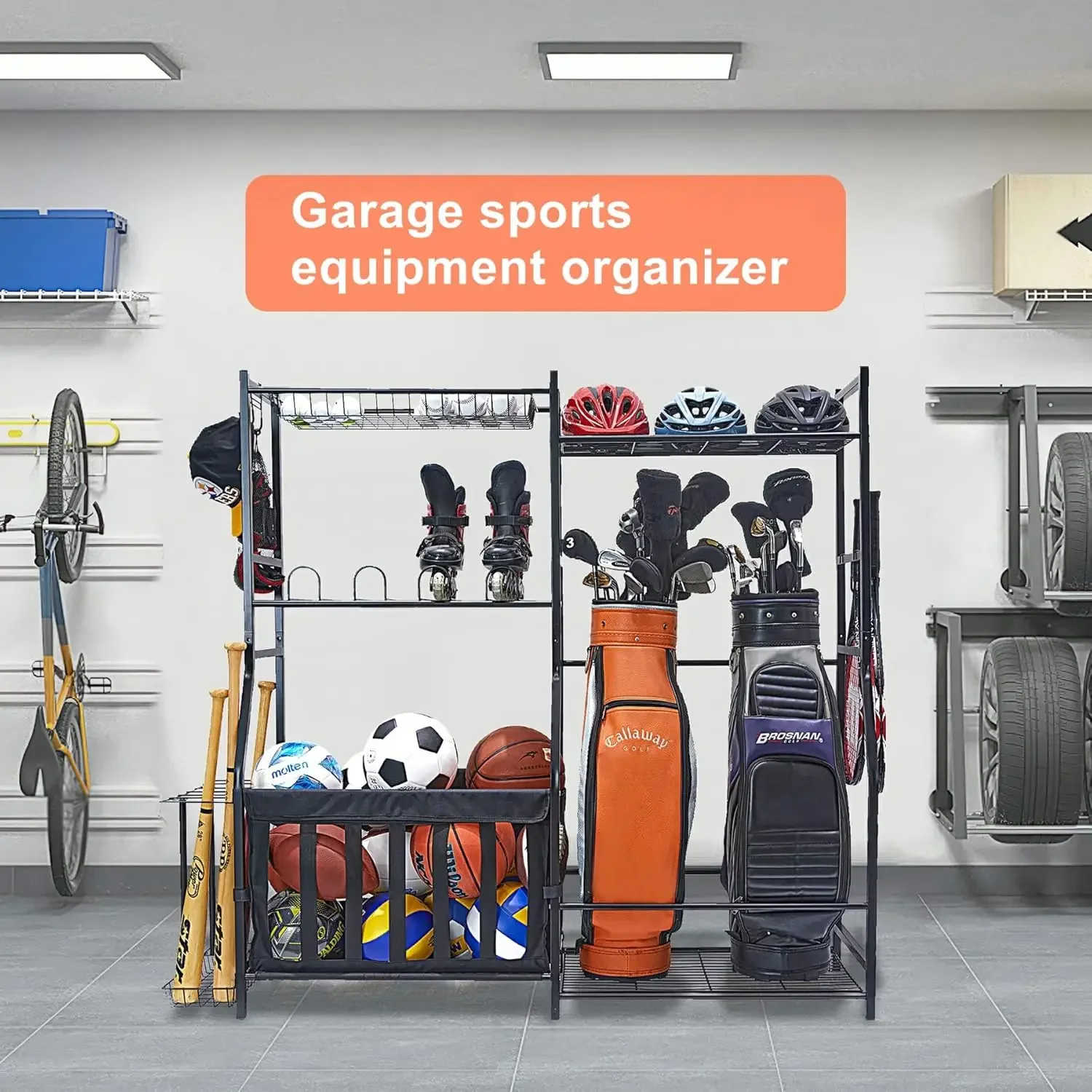Organizer na sprzęt sportowy d – Golf Equipment Garage Organizer recenzja i cena